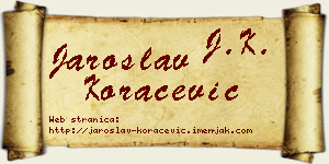 Jaroslav Koraćević vizit kartica